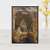 Interieur van de Sint-Pietersbasiliek in het Vatic Kaart (Gele Bloem)