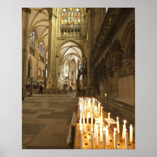 Interieur van de Sint-Pieterskathedraal in Regensb Poster