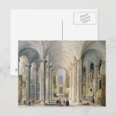 Interieur van een kerk 2 briefkaart (Voorkant / Achterkant)
