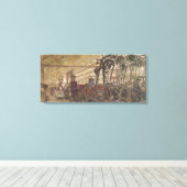 Interieur van een munitiefabriek, 1916-17 canvas afdruk (Insitu (Houten vloer))