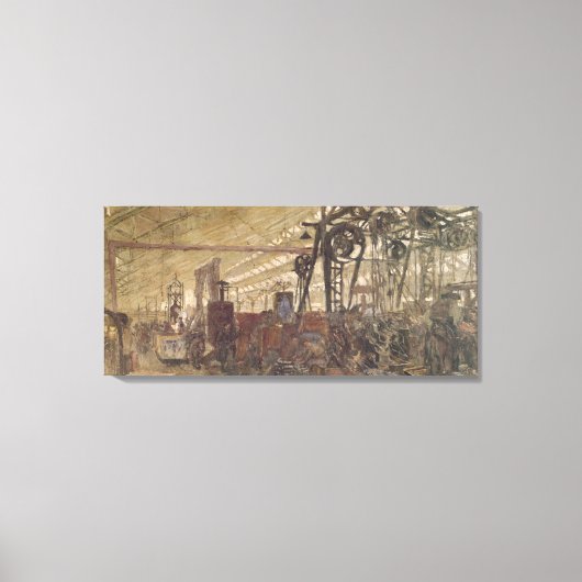 Interieur van een munitiefabriek, 1916-17 canvas afdruk (Voorkant)