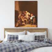 Interieur van een Nederlandse Taverne Canvas Afdruk (Insitu (Slaapkamer))