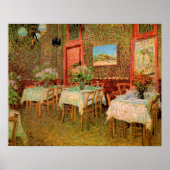 Interieur van een restaurant door Vincent van Gogh Poster (Voorkant)