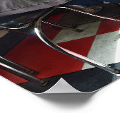 Interieur van een vintage diner poster (Hoek)