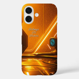 Interieur van het futuristische ruimtestation iPhone 16 hoesje