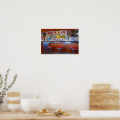 Interieur van Iggy's Diner, Carthage, Missouri Poster (Keuken)