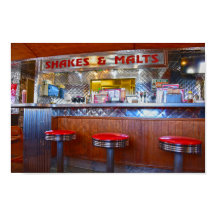 Interieur van Iggy's Diner, Carthage, Missouri