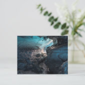 Interieur van ijsgrot, landschappelijk briefkaart (Staand voorkant)