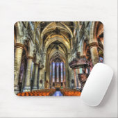 Interieur van katholieke kerk muismat (Met muis)