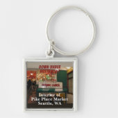 Interieur van Pike Place Market Seattle, Washingto Sleutelhanger (Voorkant)