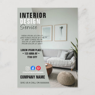 interieur ZAKEN aangepast logo flyer Poster Briefkaart
