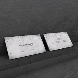 Interieurarchitect Bloot Beton Muur Visitekaartje