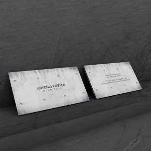 Interieurarchitect Bloot Beton Muur Visitekaartje