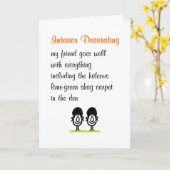 interieurdecoratie, een grappig gedicht voor een v kaart (Gele Bloem)