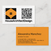 Interieurontwerp Architect QR-code Visitekaartje (Voorkant / Achterkant)