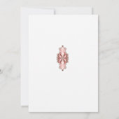 interieurontwerp behang rode bloemen, witte achter kaart (Achterkant)