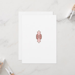 interieurontwerp behang rode bloemen, witte achter kaart