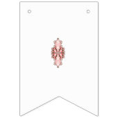interieurontwerp behang rode bloemen, witte achter vlaggetjes (Tweede vlag)