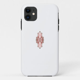 Interieurontwerp behang Rode bloemen, witte rug Case-Mate iPhone Case