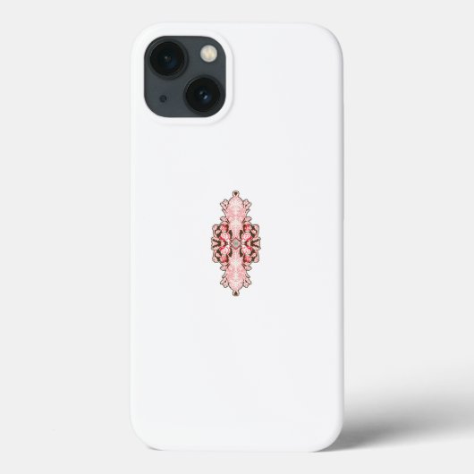 Interieurontwerp behang Rode bloemen, witte rug Case-Mate iPhone Case (Achterkant)