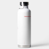 Interieurontwerp behang Rode bloemen, witte rug Waterfles (Rechts)