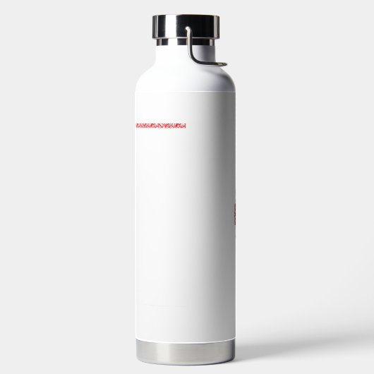 Interieurontwerp behang Rode bloemen, witte rug Waterfles (Links)