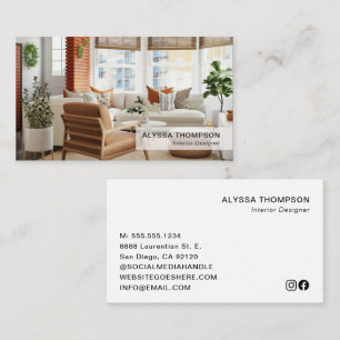 Interieurontwerp Custom Photo Modern Stijlvol Visitekaartje
