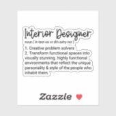 Interieurontwerp Definitie, Interieurontwerp Sticker (Vel)