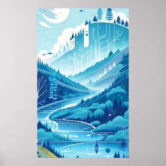 Interieurontwerp en inrichting van woonkamer 6 poster (Voorkant)