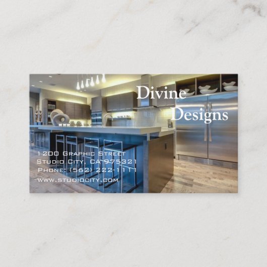 Interieurontwerp - Gepersonaliseerd Visitekaartje (Voorkant)