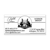Interieurontwerp of Architect Logo Zelfinktende Stempel (Design)