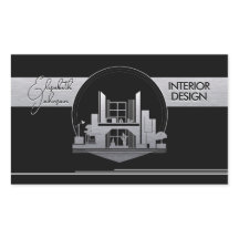 Interieurontwerp of Architect Logo Zwart en Staal