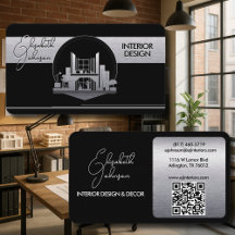 Interieurontwerp of Architect Logo Zwart en Staal