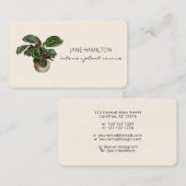 Interieurontwerp Planten Visitekaartje (Voorkant / Achterkant)