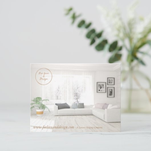 Interieurontwerp Post Kaart (Staand voorkant)