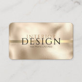 Interieurontwerp, uw info, Gold-on-Gold, Vs 2 Visitekaartje (Voorkant)