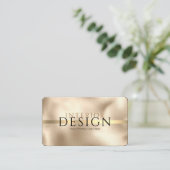 Interieurontwerp, uw info, Gold-on-Gold, Vs 2 Visitekaartje (Staand voorkant)