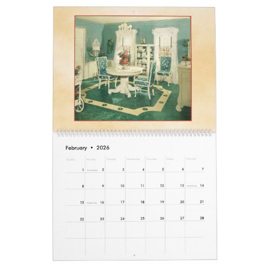 interieurontwerpen - Homes van 1940 - Kalender (Feb 2026)