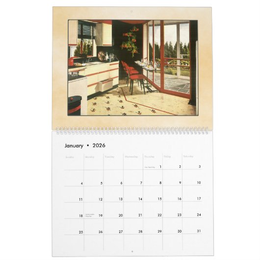  interieurontwerpen - Homes van 1940 - Kalender (Jan 2026)