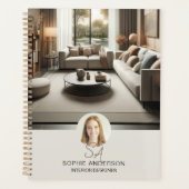 Interieurontwerper Aangepast Monogram Professionee Planner (Voorkant)