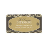 Interieurontwerper Adresetiketten Etiket (Voorkant)