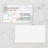 Interieurontwerper Architect Visitekaartje (Voorkant / Achterkant)