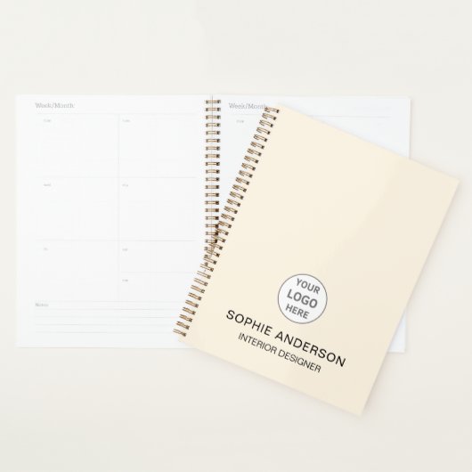 Interieurontwerper Bedrijfslogo Zakelijk Planner (Display)