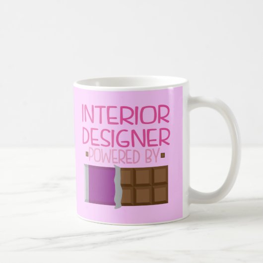 Interieurontwerper Chocolate Gift voor haar Koffiemok (Rechts)