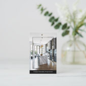 interieurontwerper/contractant visitekaartje (Staand voorkant)