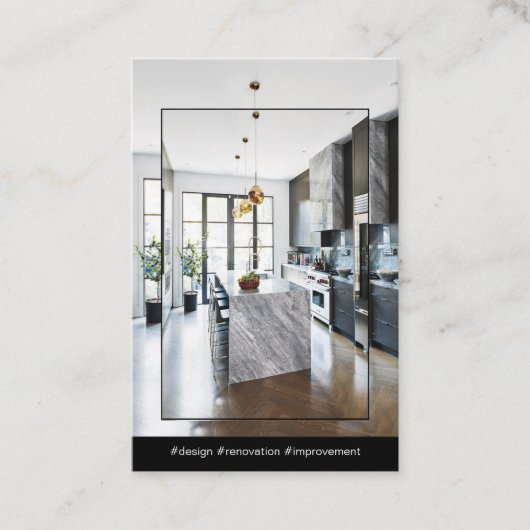 interieurontwerper/contractant visitekaartje (Voorkant)