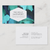 INTERIEURONTWERPER, DECORATOR, BLOEMENSTOF VISITEKAARTJE (Voorkant / Achterkant)