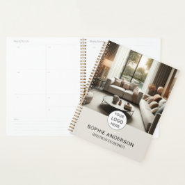 Interieurontwerper Eigen Logo Foto Neutraal Beige Planner