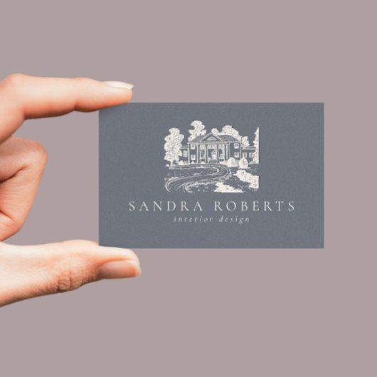 Interieurontwerper elegante art code visitekaartje