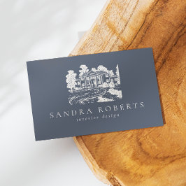 Interieurontwerper elegante art code visitekaartje